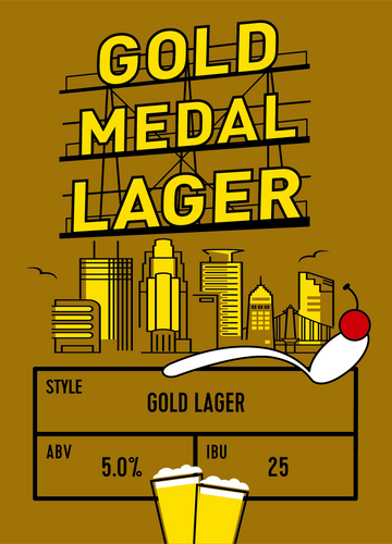 Gold Medal Lager Tile