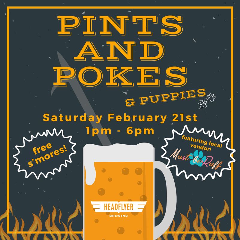 Pints & Pokes & Puppies!