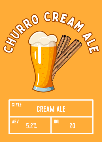 Churro Cream Ale Tile