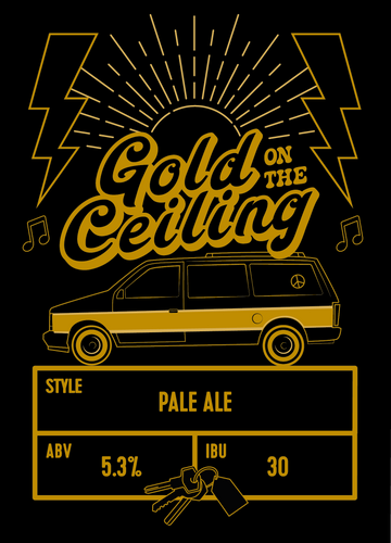 Gold on the Ceiling Tile